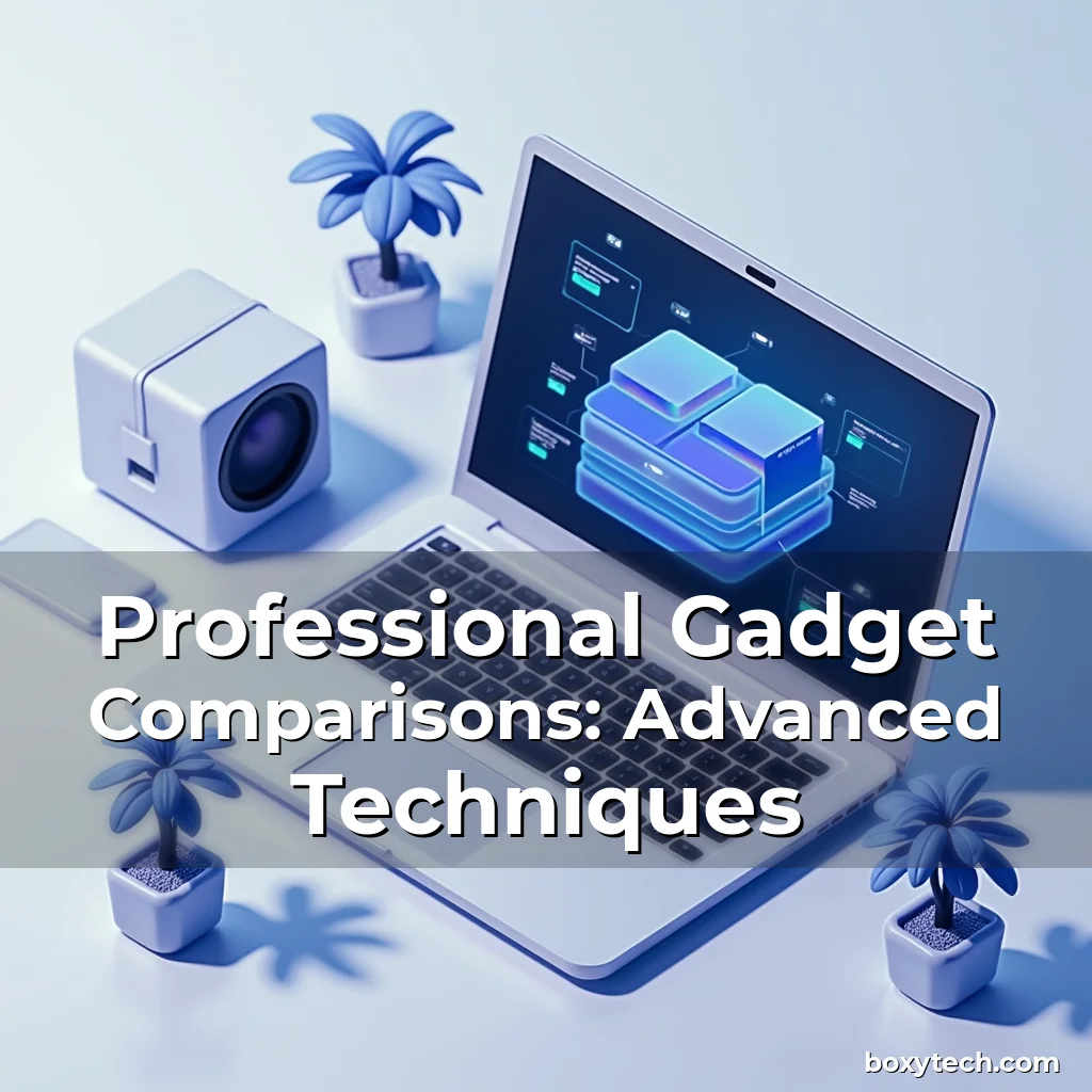 Artistic representation for Professional Gadget Comparisons: Advanced Techniques
