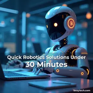 Artistic representation for Quick Robotics Solutions Under 30 Minutes