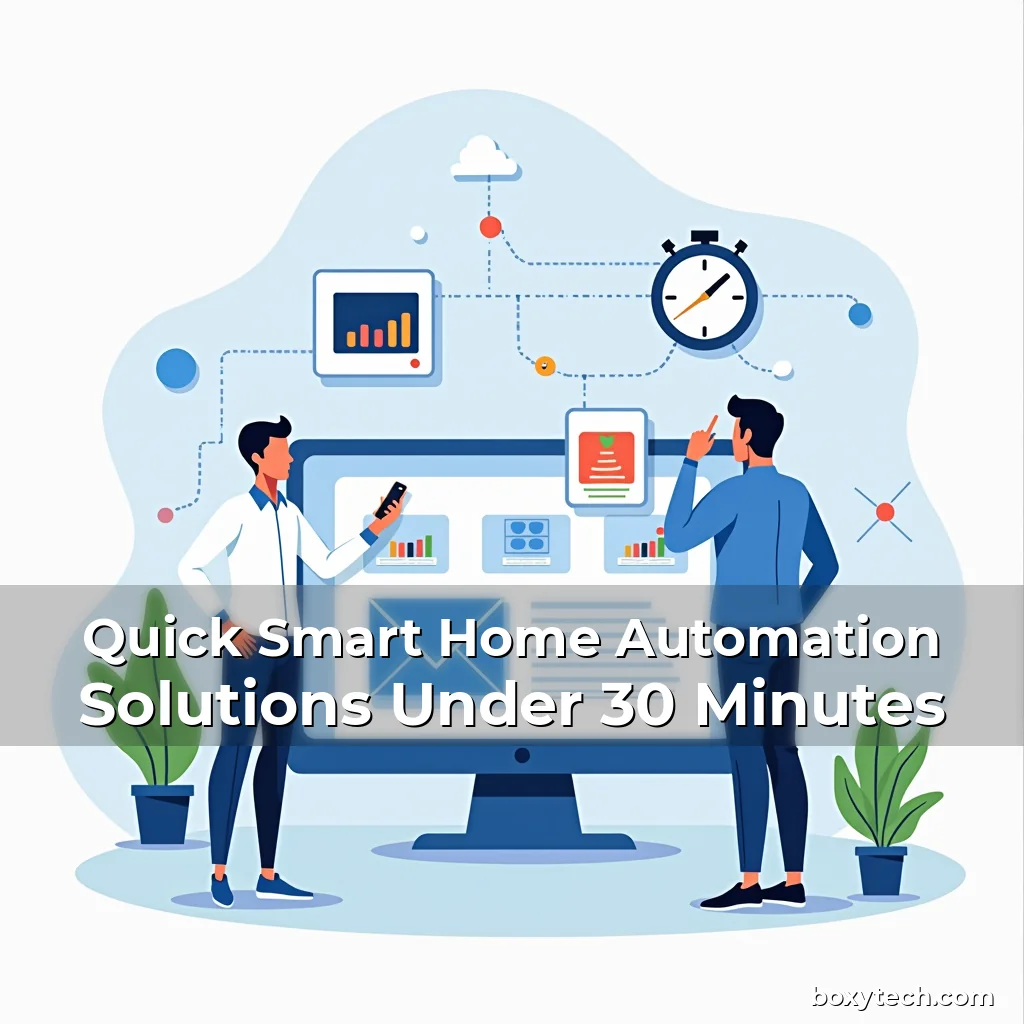 Artistic representation for Quick Smart Home Automation Solutions Under 30 Minutes