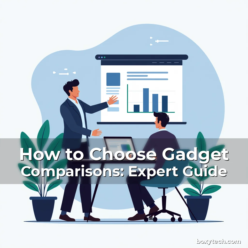 Artistic representation for How to Choose Gadget Comparisons: Expert Guide