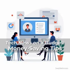 Artistic representation for Tech News on a Budget: Money-Saving Tips