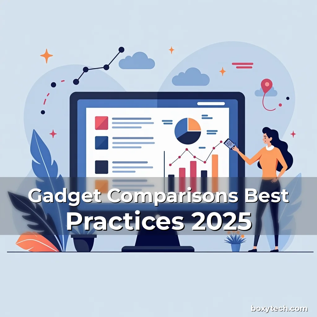 Artistic representation for Gadget Comparisons Best Practices 2025