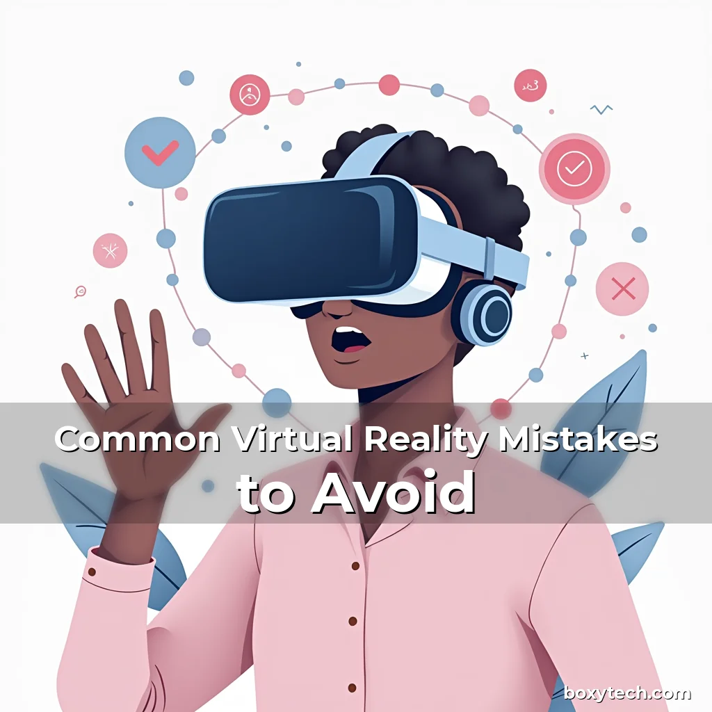 Artistic representation for Common Virtual Reality Mistakes to Avoid