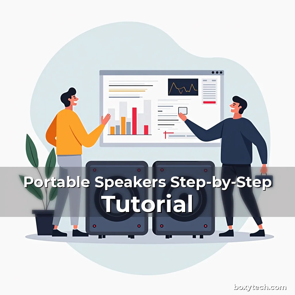 Artistic representation for Portable Speakers Step-by-Step Tutorial