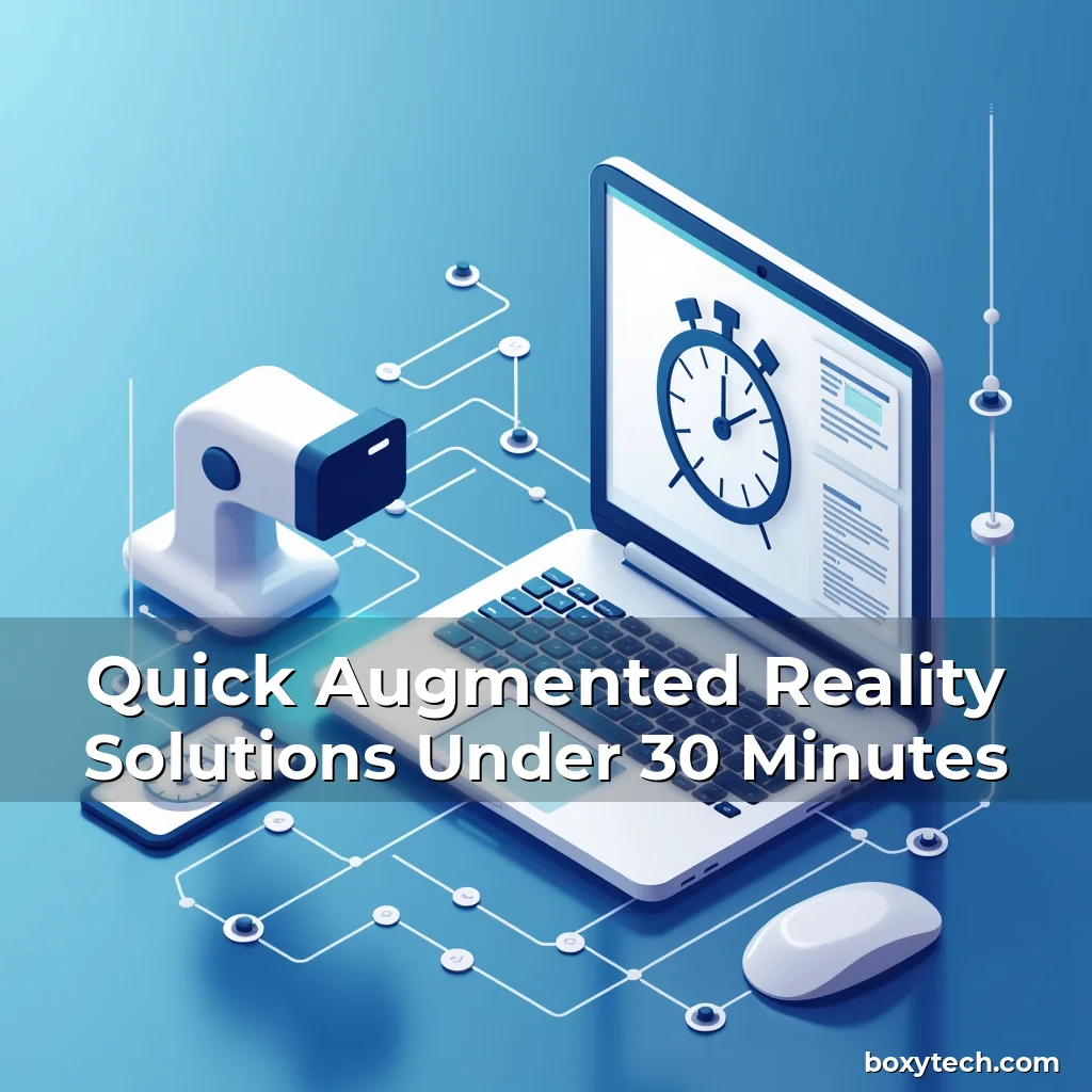 Artistic representation for Quick Augmented Reality Solutions Under 30 Minutes