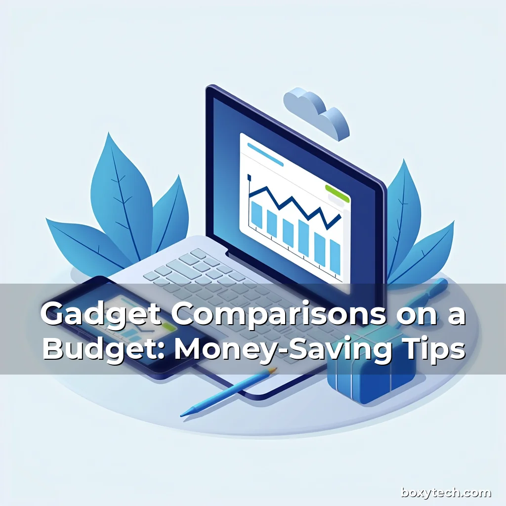 Artistic representation for Gadget Comparisons on a Budget: Money-Saving Tips