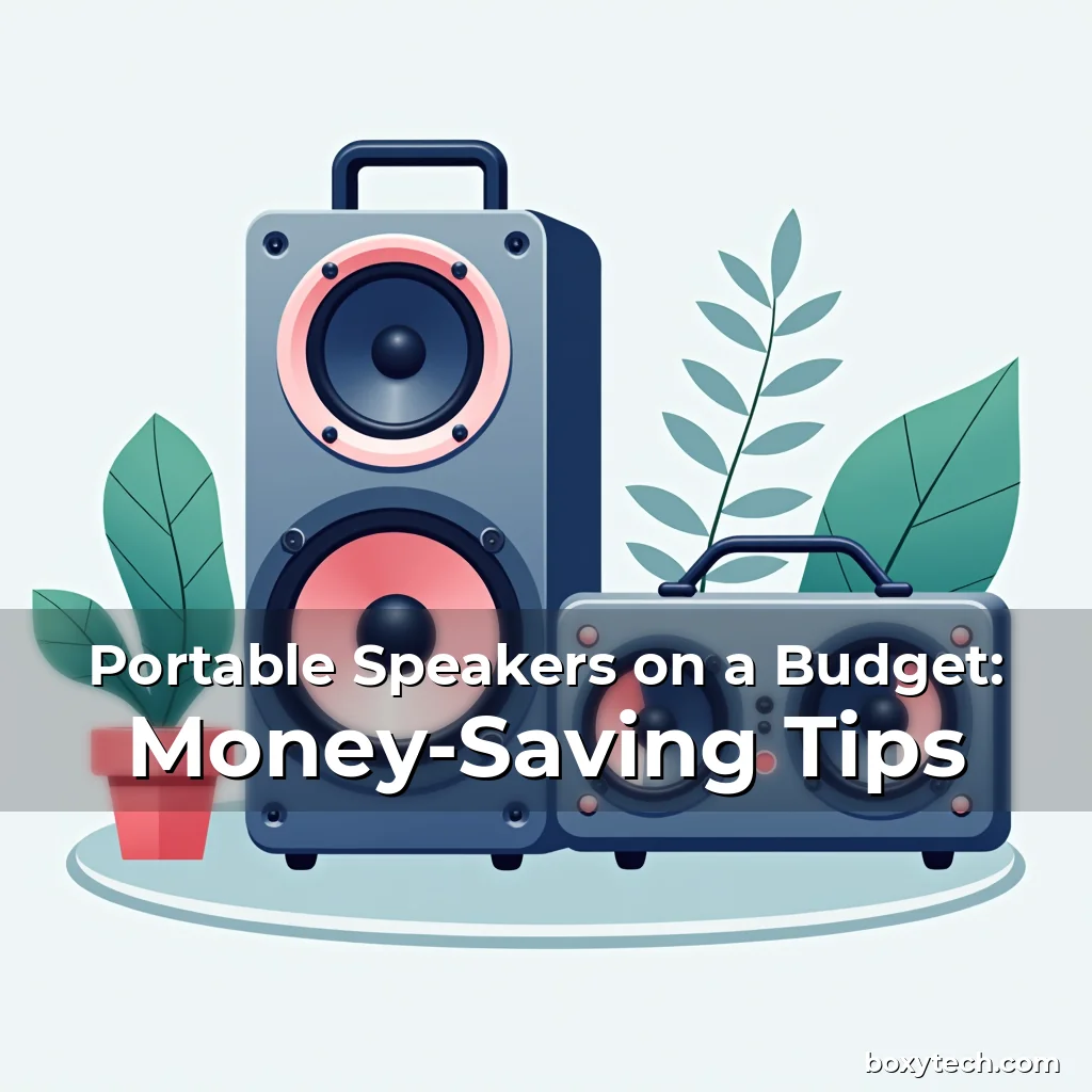 Artistic representation for Portable Speakers on a Budget: Money-Saving Tips