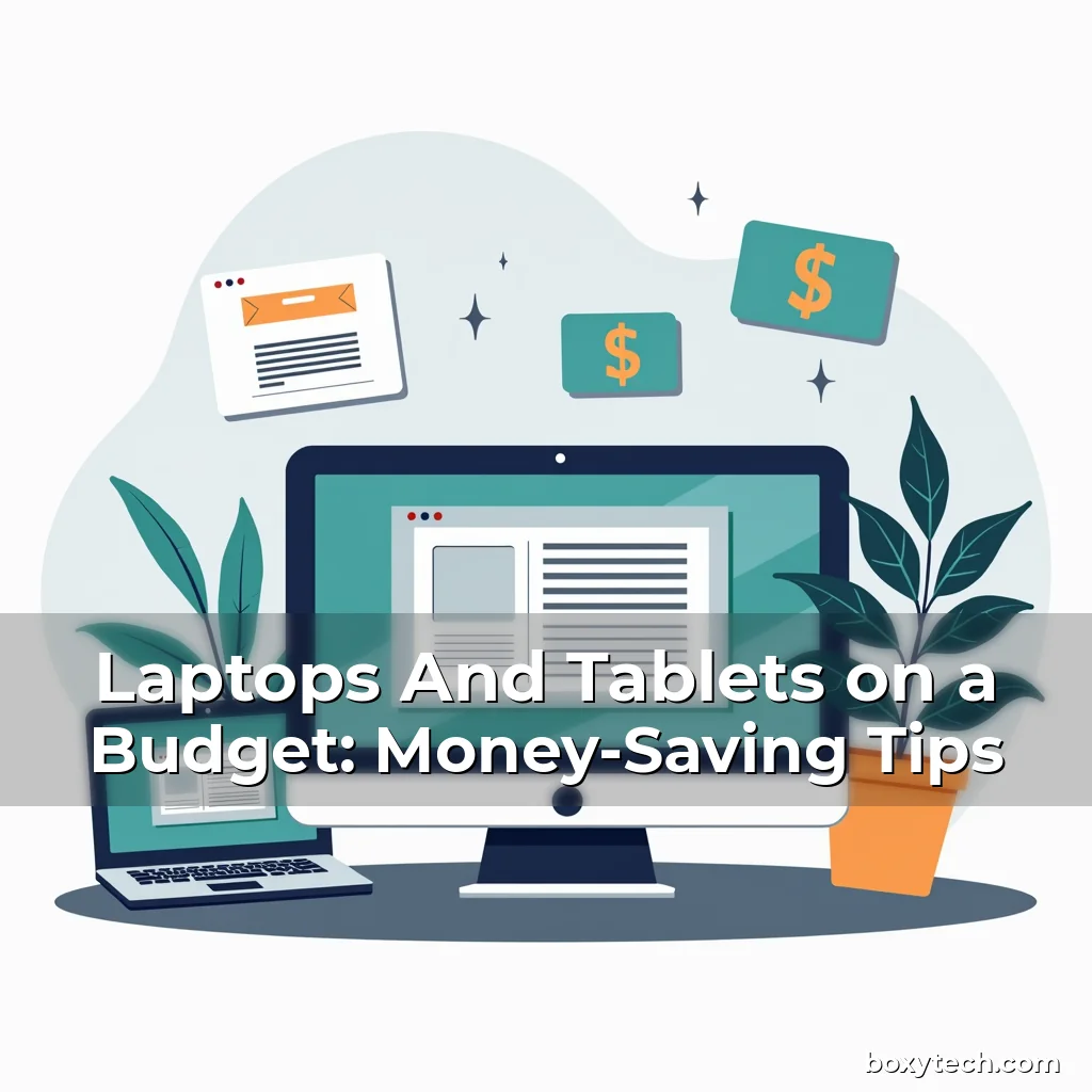 Artistic representation for Laptops And Tablets on a Budget: Money-Saving Tips