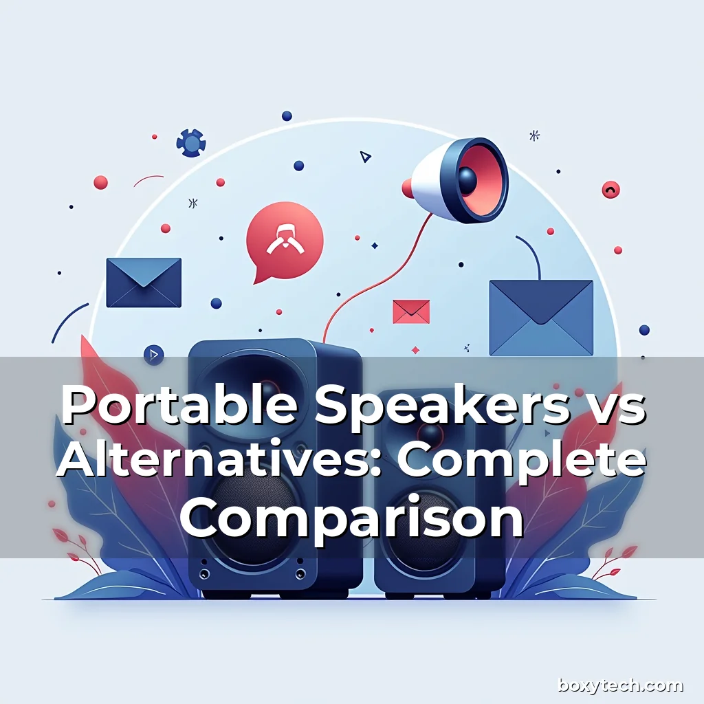 Artistic representation for Portable Speakers vs Alternatives: Complete Comparison