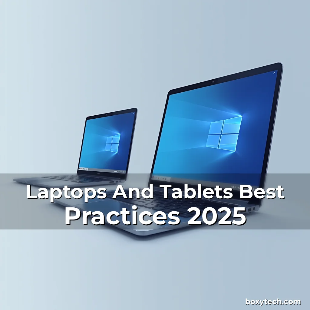 Artistic representation for Laptops And Tablets Best Practices 2025
