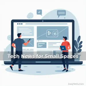 Artistic representation for Tech News for Small Spaces