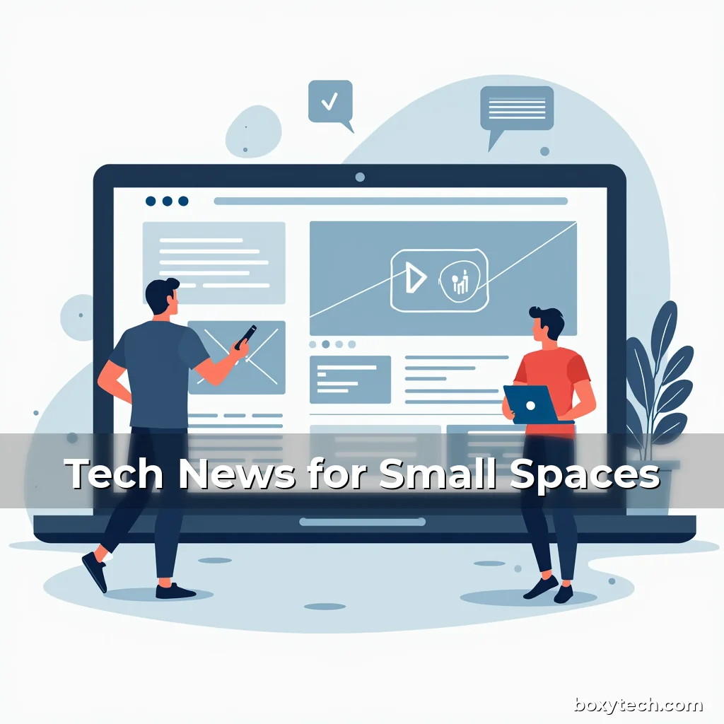 Artistic representation for Tech News for Small Spaces