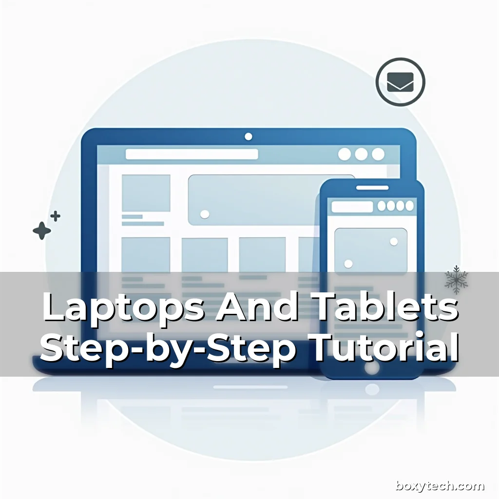 Artistic representation for Laptops And Tablets Step-by-Step Tutorial