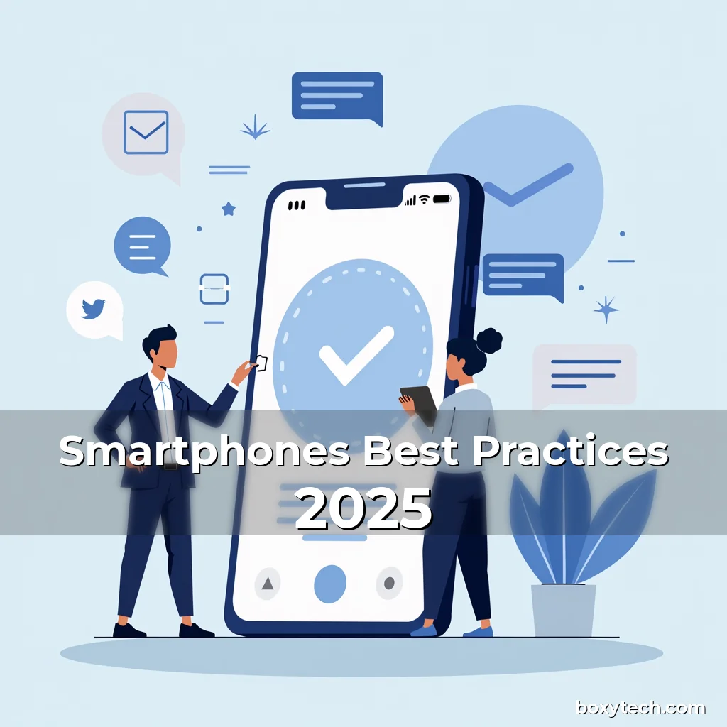 Artistic representation for Smartphones Best Practices 2025
