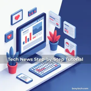 Artistic representation for Tech News Step-by-Step Tutorial