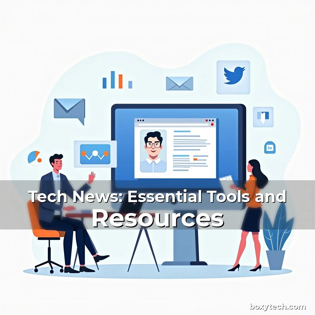 Artistic representation for Tech News: Essential Tools and Resources