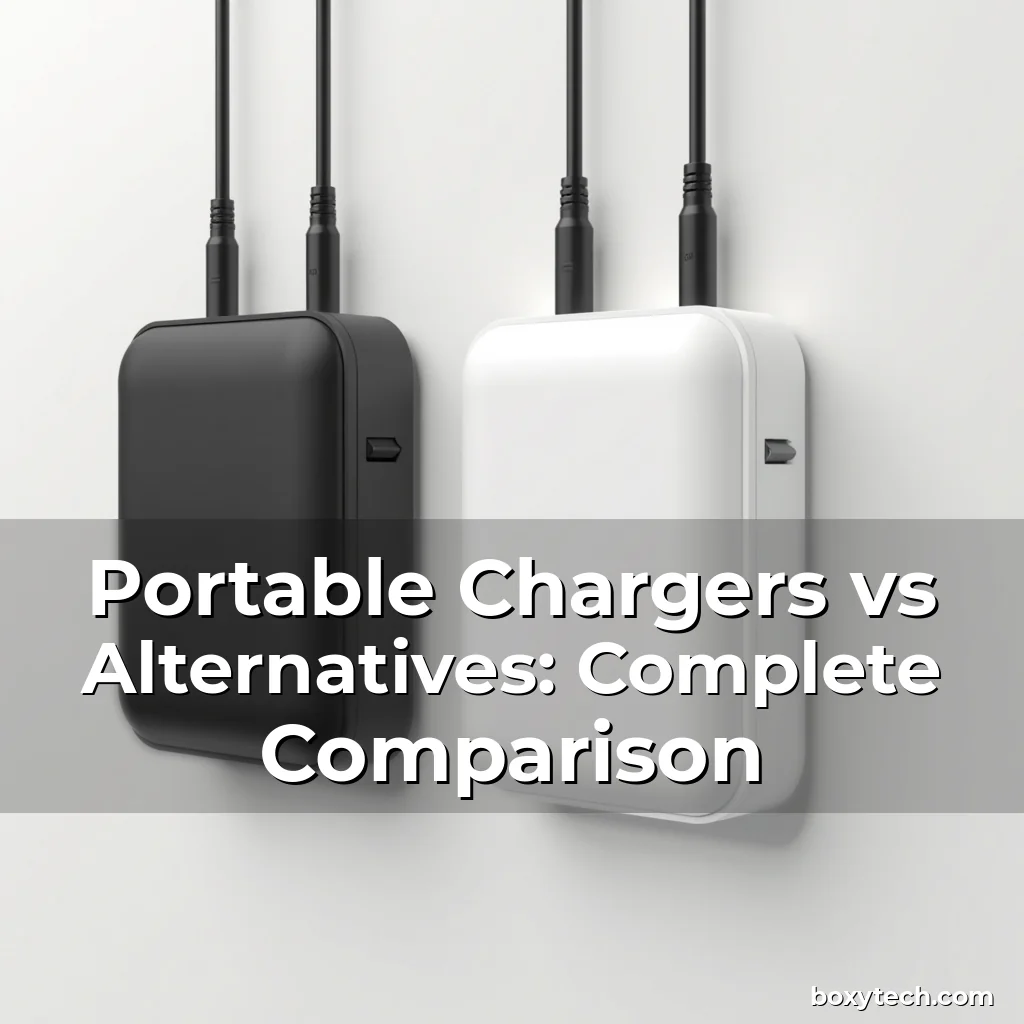Artistic representation for Portable Chargers vs Alternatives: Complete Comparison