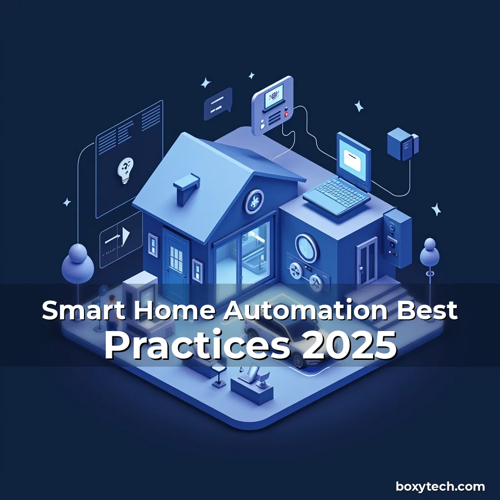 Artistic representation for Smart Home Automation Best Practices 2025