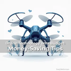 Artistic representation for Drone Technology on a Budget: Money-Saving Tips