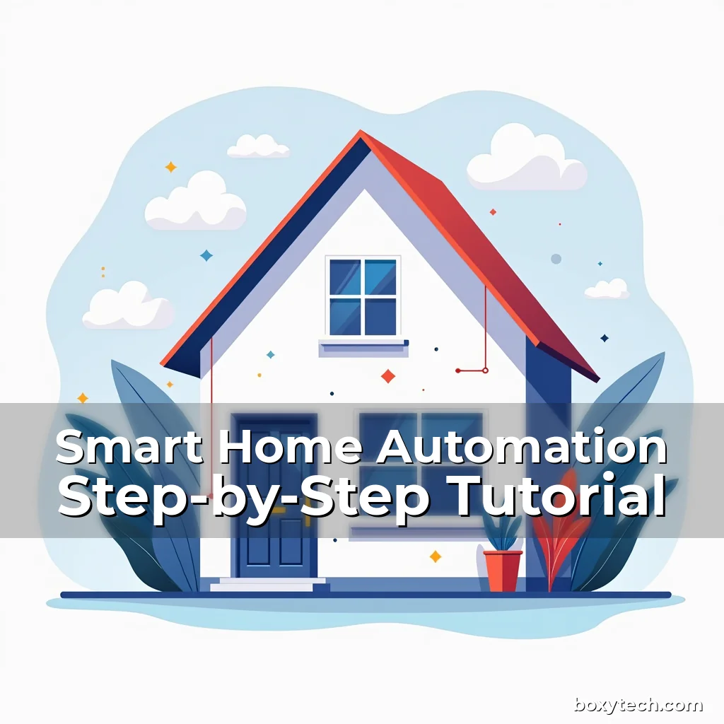 Artistic representation for Smart Home Automation Step-by-Step Tutorial