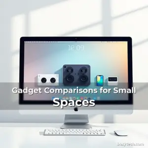 Artistic representation for Gadget Comparisons for Small Spaces