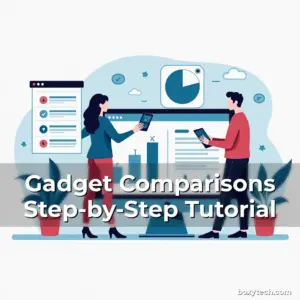 Artistic representation for Gadget Comparisons Step-by-Step Tutorial