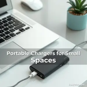 Artistic representation for Portable Chargers for Small Spaces