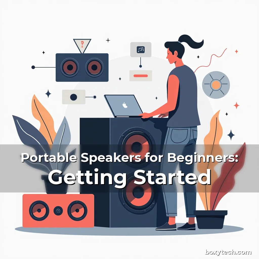 Artistic representation for Portable Speakers for Beginners: Getting Started