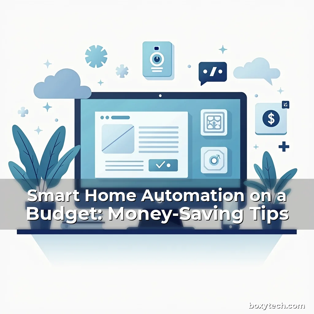 Artistic representation for Smart Home Automation on a Budget: Money-Saving Tips
