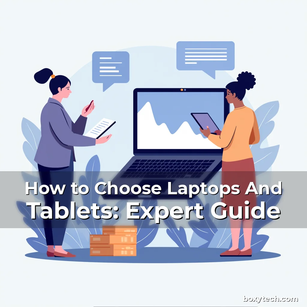 Artistic representation for How to Choose Laptops And Tablets: Expert Guide
