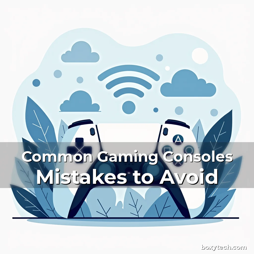 Artistic representation for Common Gaming Consoles Mistakes to Avoid