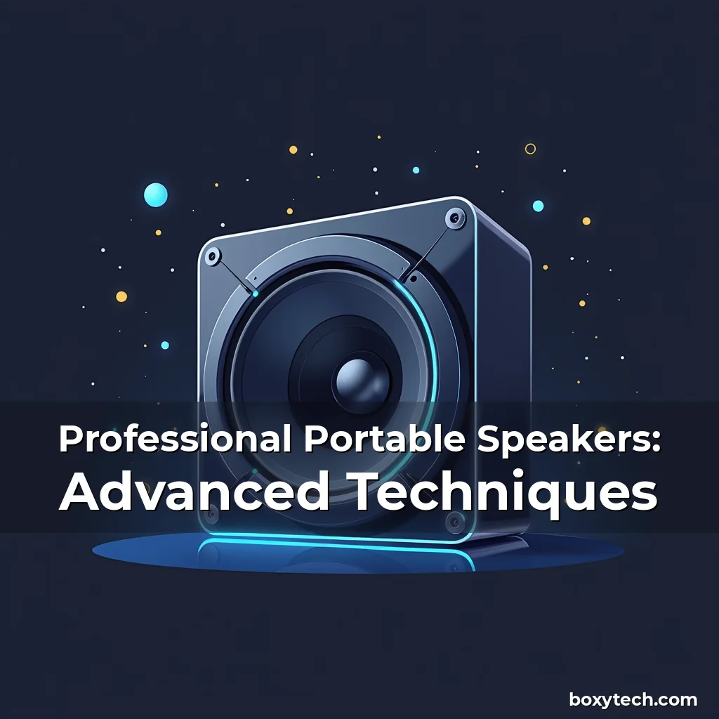 Artistic representation for Professional Portable Speakers: Advanced Techniques