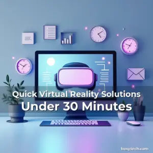 Artistic representation for Quick Virtual Reality Solutions Under 30 Minutes