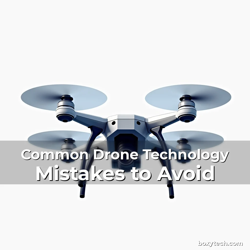 Artistic representation for Common Drone Technology Mistakes to Avoid