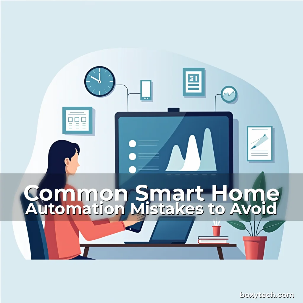 Artistic representation for Common Smart Home Automation Mistakes to Avoid