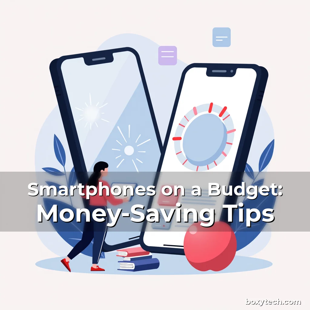 Artistic representation for Smartphones on a Budget: Money-Saving Tips