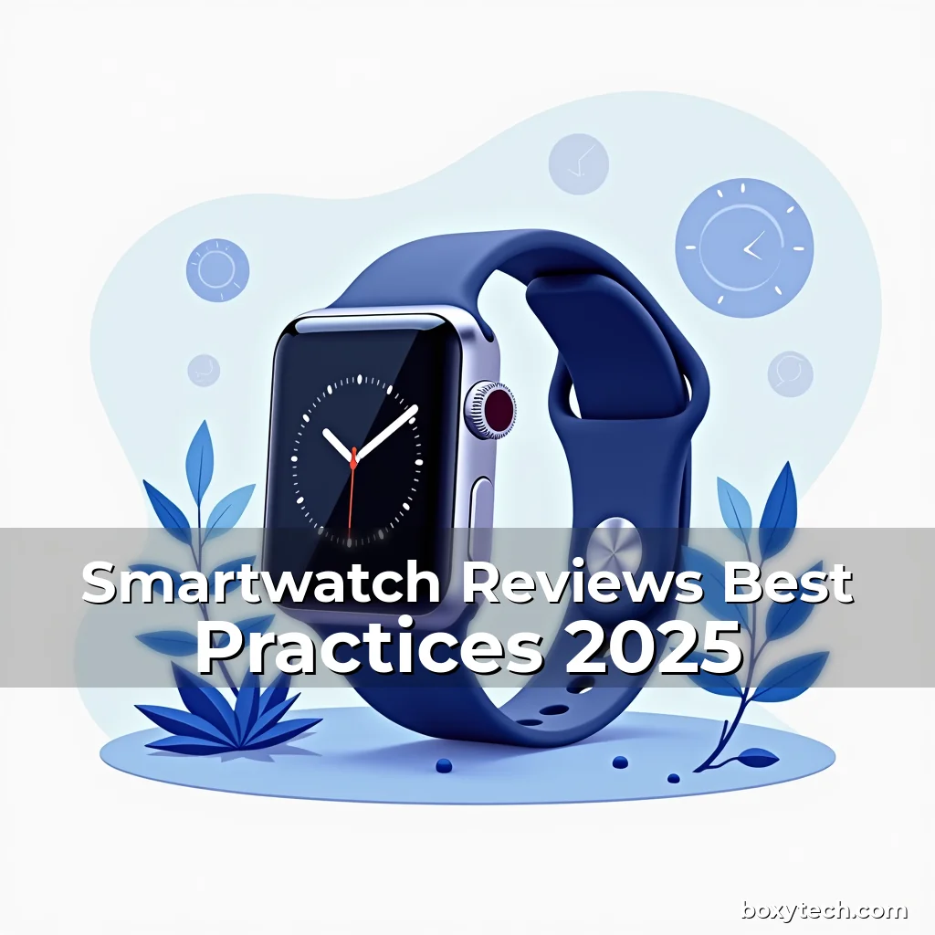 Artistic representation for Smartwatch Reviews Best Practices 2025