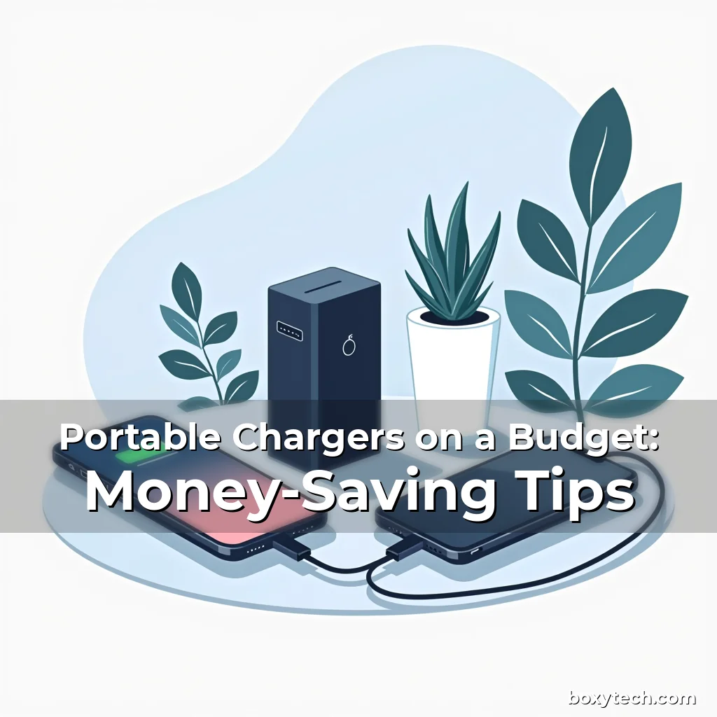 Artistic representation for Portable Chargers on a Budget: Money-Saving Tips
