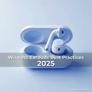 Artistic representation for Wireless Earbuds Best Practices 2025