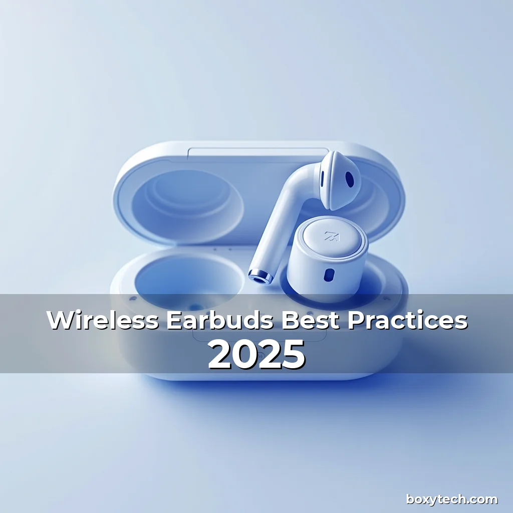 Artistic representation for Wireless Earbuds Best Practices 2025